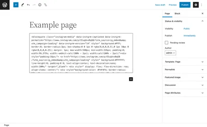 Paste in the code you copied